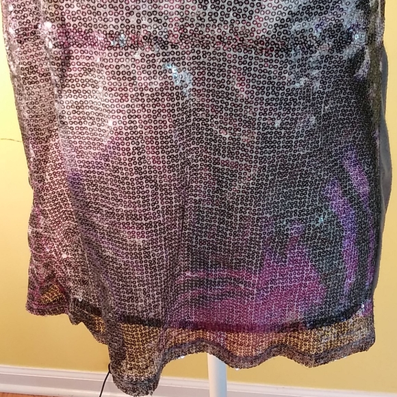 No Boundaries. Day Trip Sequins Tank Top Size M - Picture 3 of 13